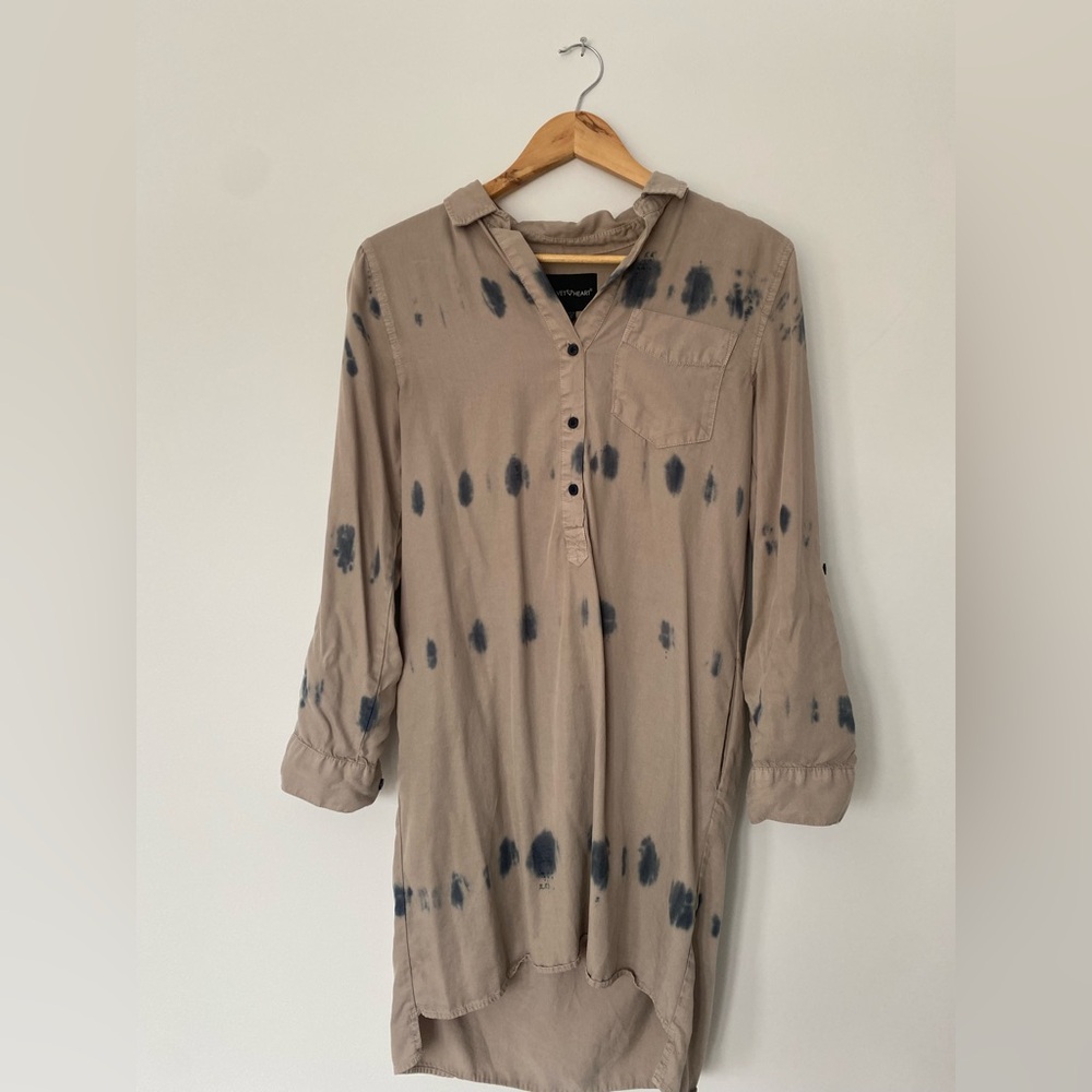 Tie-Dye Tencell Shirt Dress